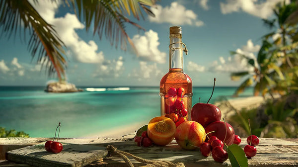 Rhum arrangé cerises nectarines