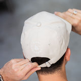 Casquette sable brodée